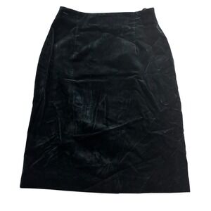Dividends Velvet Skirt Pencil Style‎ Career Wear Black Size 8